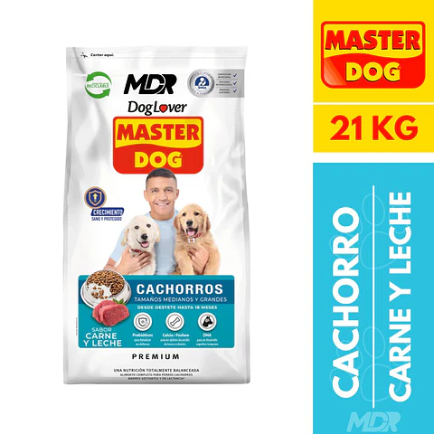 Master Dog Cachorros Carne y Leche 21 kg